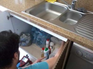 Robotla Tıkanmış Lavabo Mutfak Açma